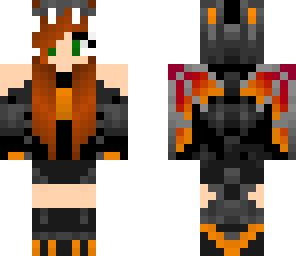 fire dragon girl | Minecraft Skin