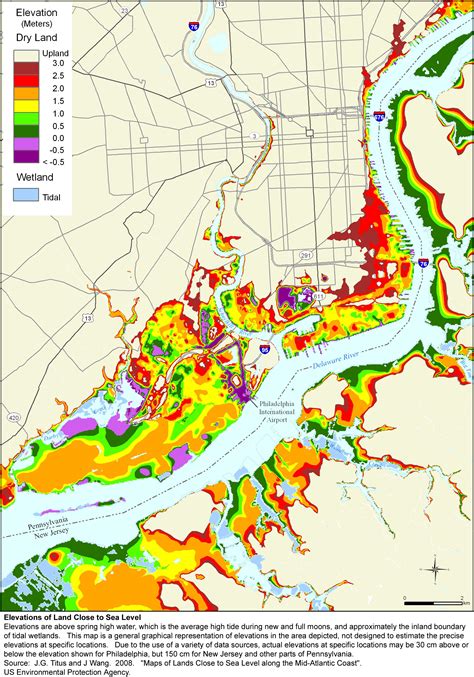 More Sea Level Rise Maps for Pennsylvania