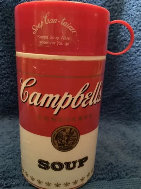 VINTAGE 1998 CAMPBELL'S Soup Insulated Thermos Mug Can-Tainer, 11.5 ...