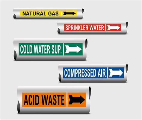 MEP Identification Labels, Pipe Marking Labels UAE