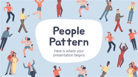 People Pattern Google Slides theme & PPT template