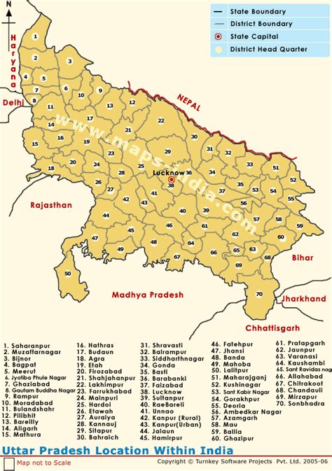 Uttar Pradesh Map