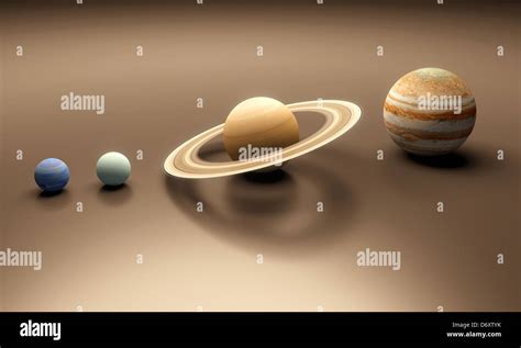 A rendered size-comparison sheet between the Planets Neptune, Uranus ...