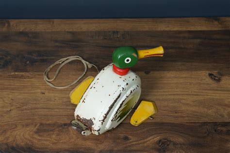 Duck Decorative toy Vintage toys duck toy Collectible | Etsy