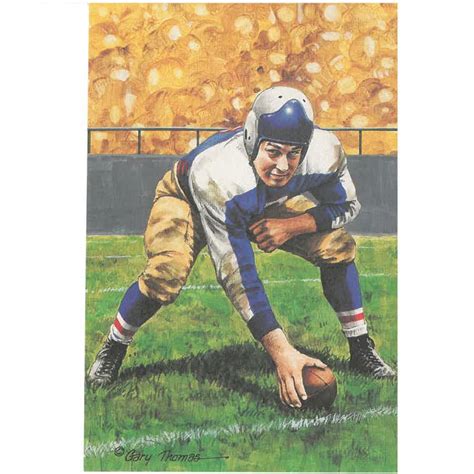 Mel Hein Goal Line Art Proof Card – Pro Football Hall of Fame