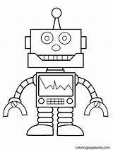 Robot Coloring Pages To Print  Free Printable sketch template