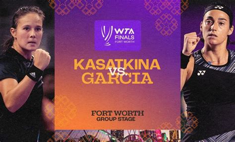 Daria Kasatkina vs. Caroline Garcia | 2022 WTA Finals Group Stage ...