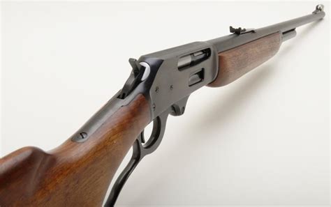 Marlin Model 336-A, lever action rifle in .30-30 caliber showing a excellent restoration and remaini