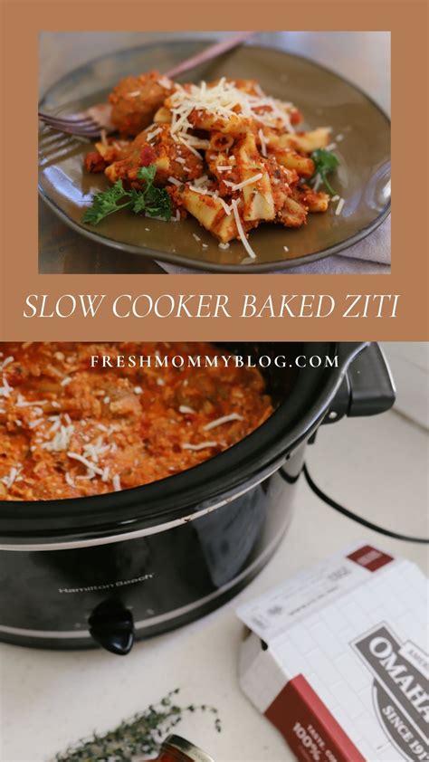 Easier Than Pioneer Woman Baked Ziti: Slow Cooker Baked Ziti - Fresh ...