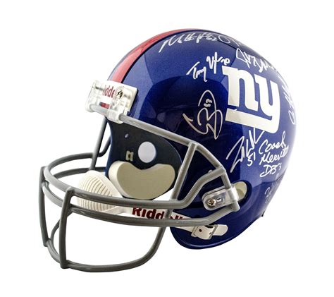 Lot Detail - 2011 New York Giants Team Signed Full-Size Helmet( 19 ...