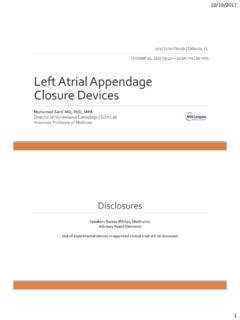 Left Atrial Appendage Closure Devices - asecho.org | Left atrial appendage closure devices | PDF4PRO