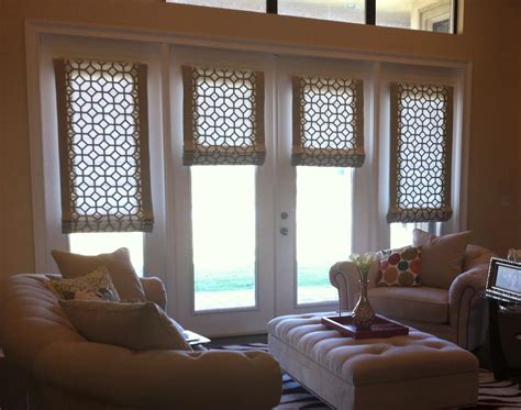 Roman Shades for French Doors