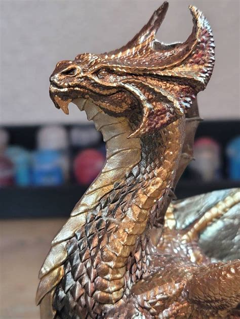 Ancient Brass Dragon RPG Miniature by Lord of the Print 3D | Etsy