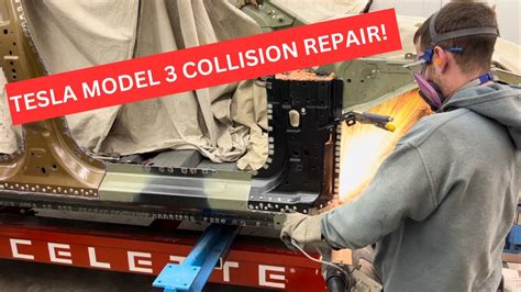 Tesla Model 3 Structural Collision Repair Procedure - YouTube