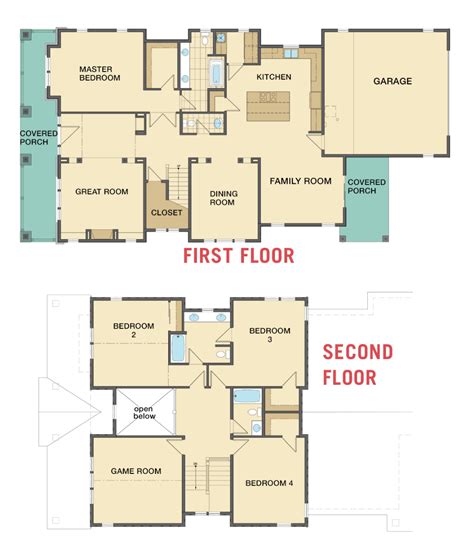 THE LINDEN - The Village At Mill Pond | Floor plan layout, Floor plans, Custom home designs