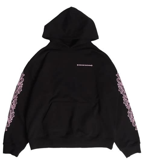 Chrome Hearts Matty Boy Shoulder Logo Black Hoodie