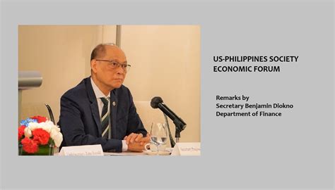 Economic Policy Forum Remarks by Secretary Benjamin Diokno | US ...