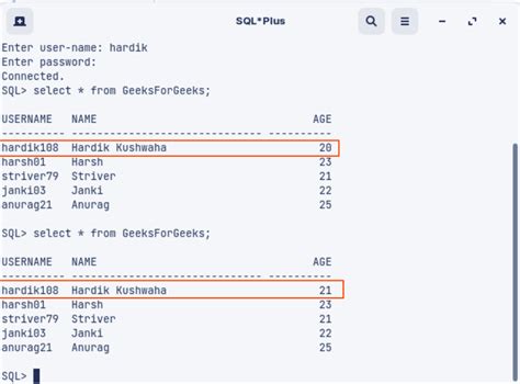 CRUD Operation on Oracle Database Using Python - GeeksforGeeks