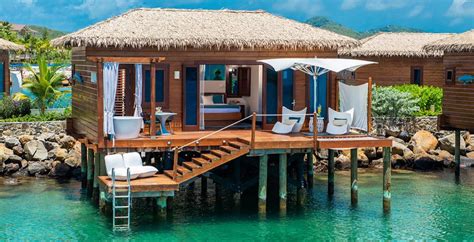 All Inclusive Overwater Bungalows | Tahiti Style Overwater Bungalows in St Lucia, Jamaica ...