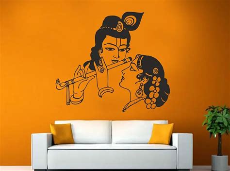 Beautiful Lord Radha Krishna Wall Stickers To Buy Online in India