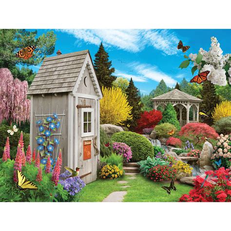 Out In The Garden 300 Large Piece Jigsaw Puzzle | Bits and Pieces