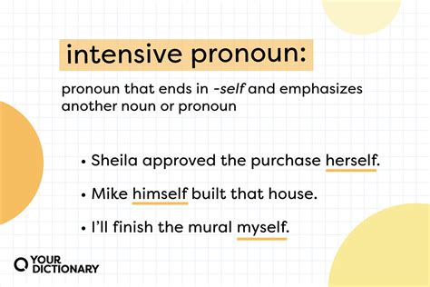 What Is an Intensive Pronoun? Usage Guide and Examples | YourDictionary