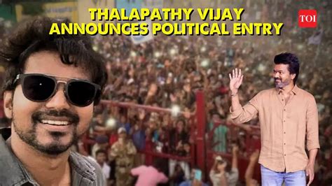 vijay: Tamil film actor Thalapathy Vijay announces political party ...