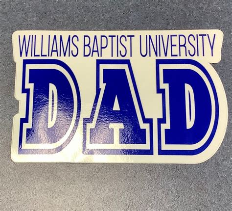 Sticker-WBU Dad | Williams Baptist University