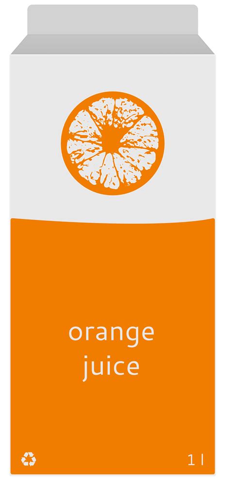 Clipart - Orange juice carton