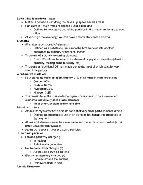 Elements - Everything is made of matter Matter is defined as anything ...