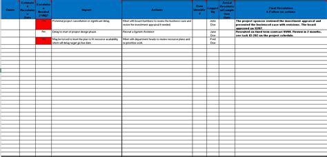 13 Free Sample Issue Log Templates - Printable Samples