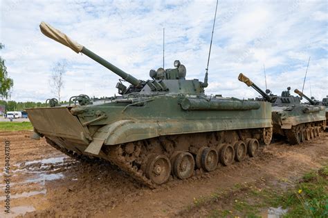 MOSCOW REGION, RUSSIA - AUGUST 27, 2020: Russian infantry fighting ...