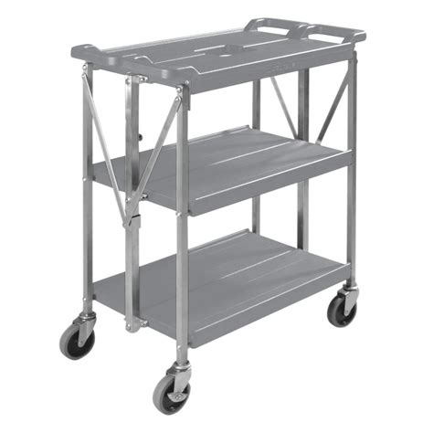 Carlisle Folding Utility Cart 29 1/2"L x 16"W x 35 3/4"H Gray