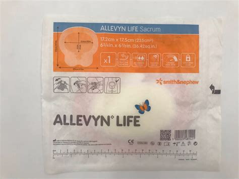 SMITHS & NEPHEW 66801306 Allevyn Life Sacrum Silicone Adhesive w/Lock ...