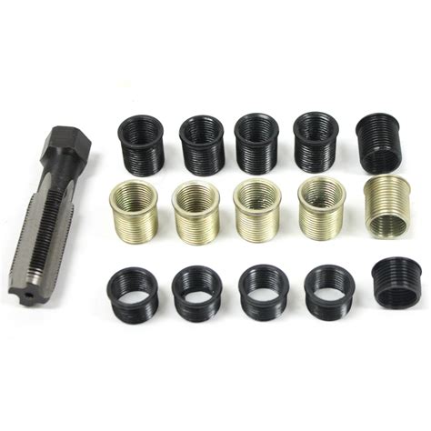 16pc Spark Plug Thread Repair Rethreading Tool Kit M16 Threaded Coil Insert – EconoSuperStore