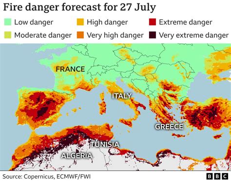 Deadly Mediterranean wildfires kill more than 40 - BBC News