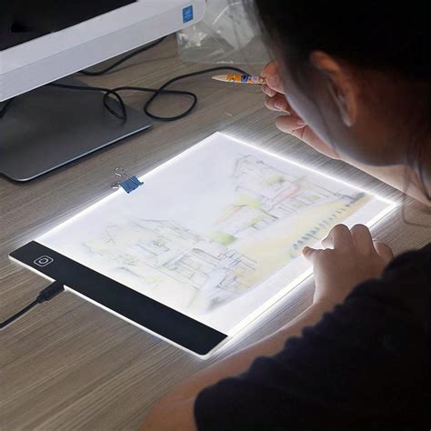 A5/A4/A3 LED Drawing Light Pad, Adjustable Brightness LED Copy Board ...