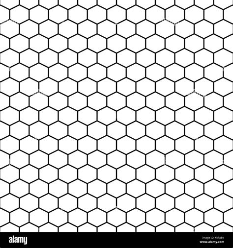 Hexagon grid cells vector seamless pattern Stock Vector Art ...