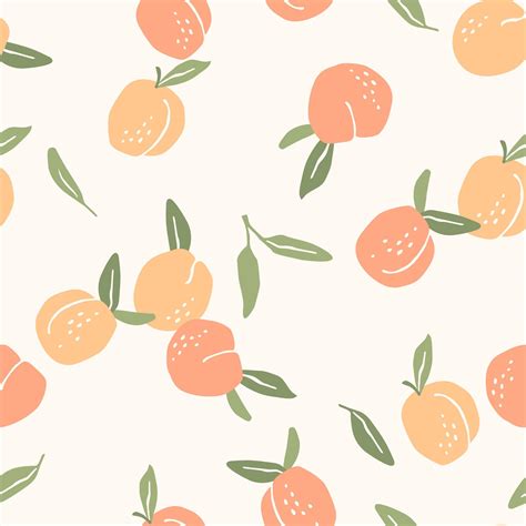 Seamless Pattern with Peaches 1361728 Vector Art at Vecteezy