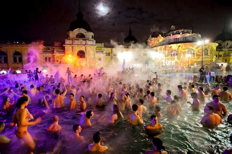 By Night, Budapest's Baths Host Raging Parties