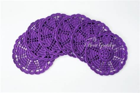 Crochet Hearts Coaster | Crochet heart, Crochet, Crochet football