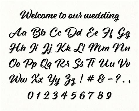 Cursive Font SVG, PNG, Ttf Cursive Letters, Wedding Font,, 47% OFF
