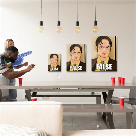 Dwight False - Meme Metal Wall Art - TrophySmack