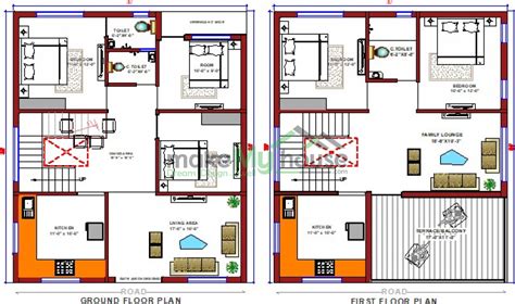 Buy 30x35 House Plan | 30 by 35 Elevation Design | Plot Area Naksha