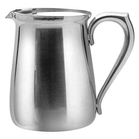 Oneida 30500380A Post Road 64 oz. 18/10 Stainless Steel Water Pitcher with Ice Guard