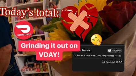 We try delivering flowers with DoorDash on Vday ️🤨! | DoorDash ride a ...