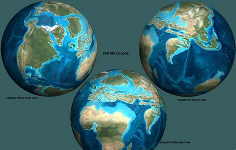 Earth during the Eocene, 50 milion years ago - More images in the comments [1584x1000] [OS] : r ...