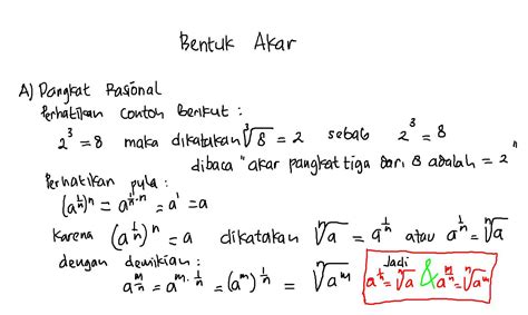 Macam Macam Bentuk Akar Matematika - PELAJARAN