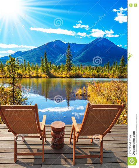 Wooden Chairs and Round Table Stock Image - Image of tourist, camera: 76741209