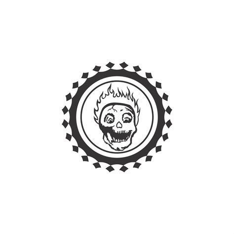 skull head illustration logo vector 16716224 Vector Art at Vecteezy